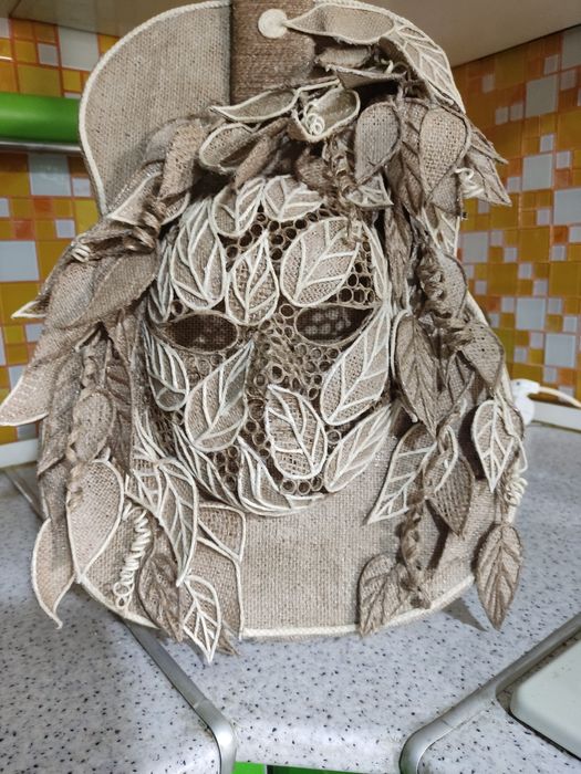 Гитара- картина из джута