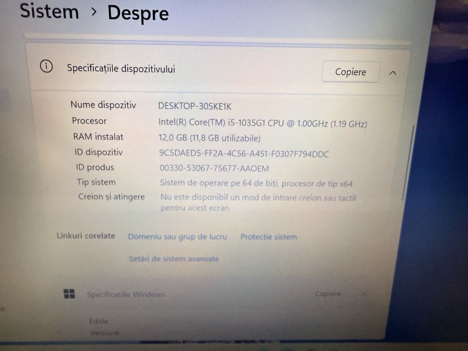 Lenovo V14-IIL I5-1035G1 / 12 Gb Ram/ Nvme 256/ 14” FullHD