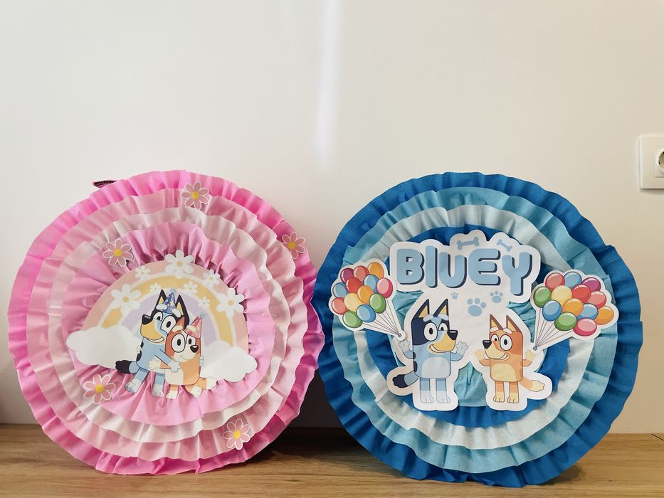 Розово Блуи Bluey пинята