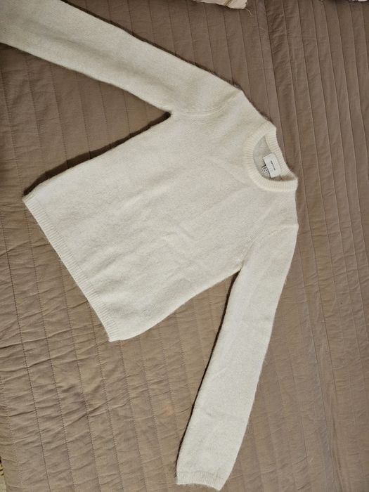Pulover casmir 100% alb XS, HM