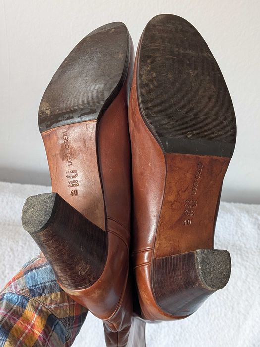 Cizme înalte cu toc piele Ugorossetti 40