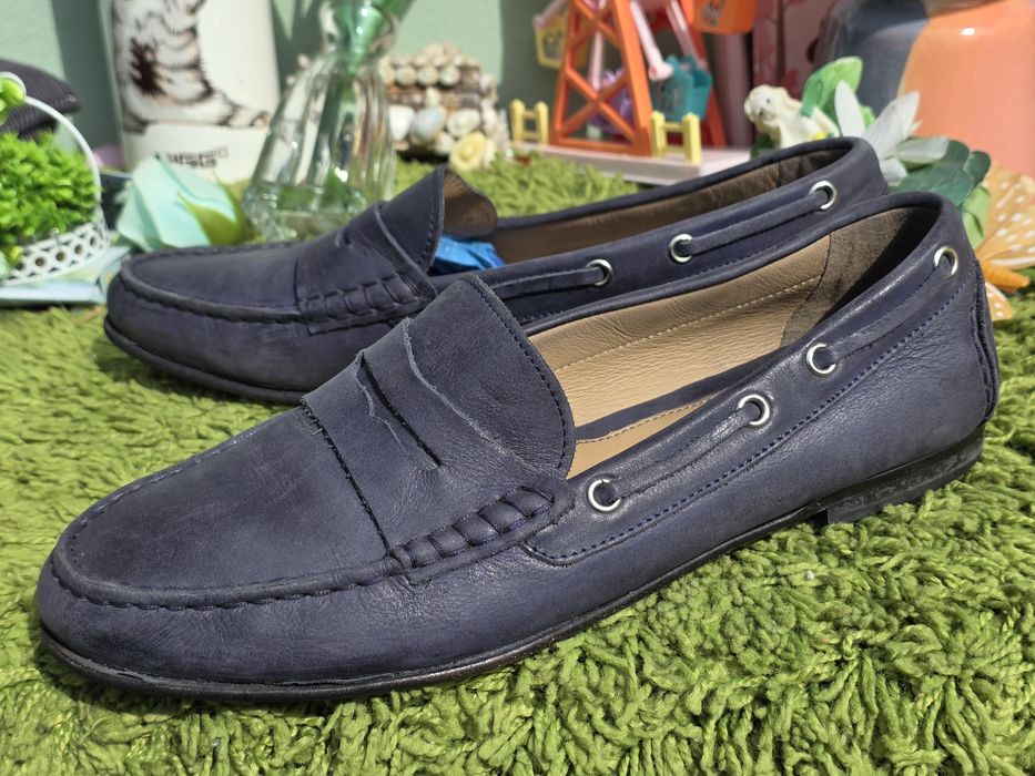 Navy boot дамски мокасини от кожа N40