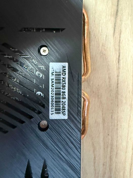 Placa video Amd Rx 580