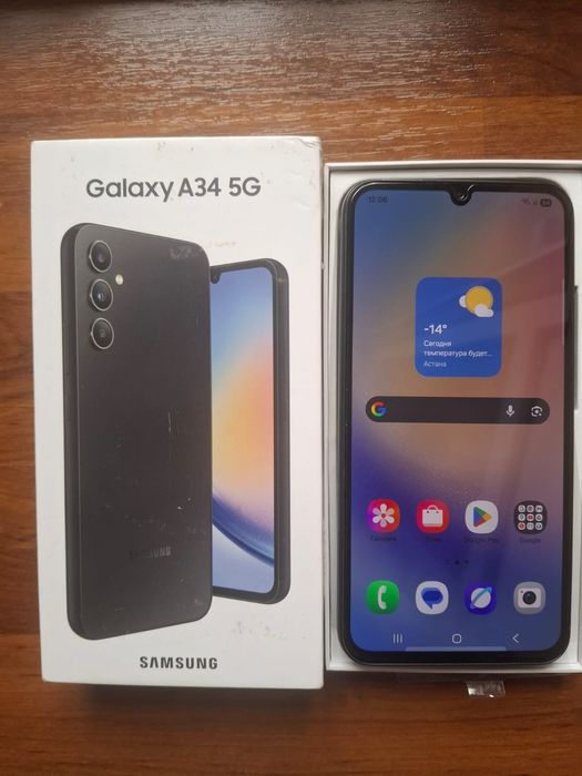 SAMSUNG galaxy 34 5 G ГБ 128 Телефон Почти Новый
