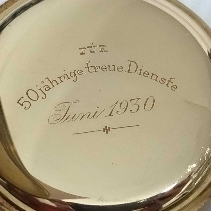 IWC pocket Gold/златен 14к - джобен часовник, идеален, много рядък