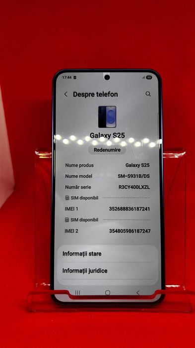 Samsung Galaxy S25 AG7 Podu Ros 51501 Garantie 2 ani!