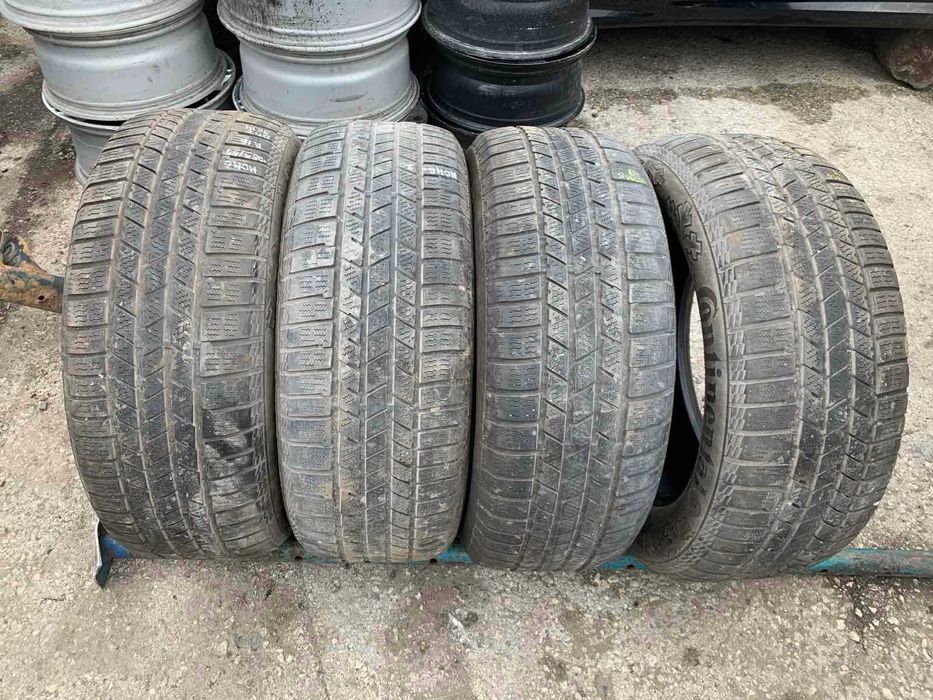 4 бр Зимни Гуми Continental 255/55 R18 DOT 3814 грайфер 4мм ном 6