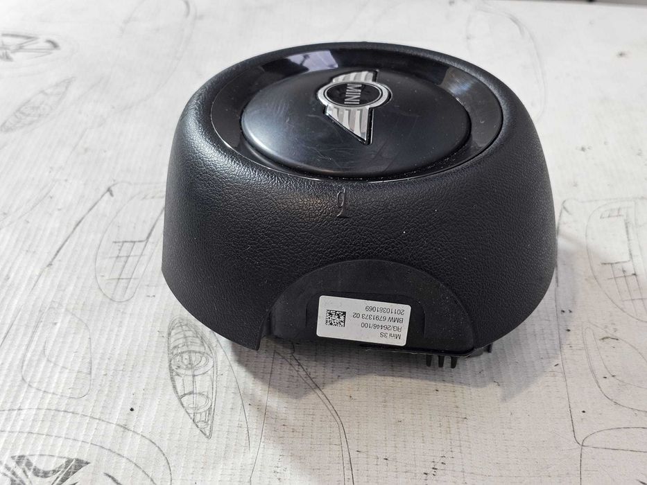 Airbag volan Mini One / Cooper / Coupe R56 / R55 / R57 / R58 / R59 / R60 2006-2014 2011 1.6D 82kW Cod OEM: 6791373-02, 32306791372, 6791372 (5F3)