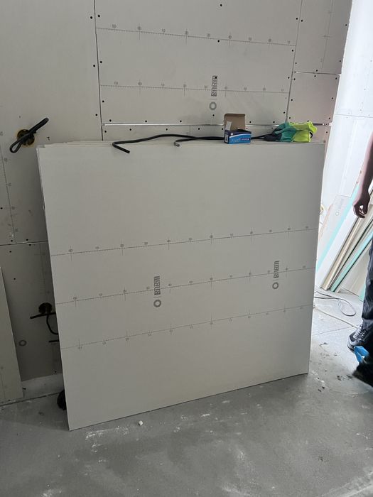 Гипсокартон обычный 125на 120см