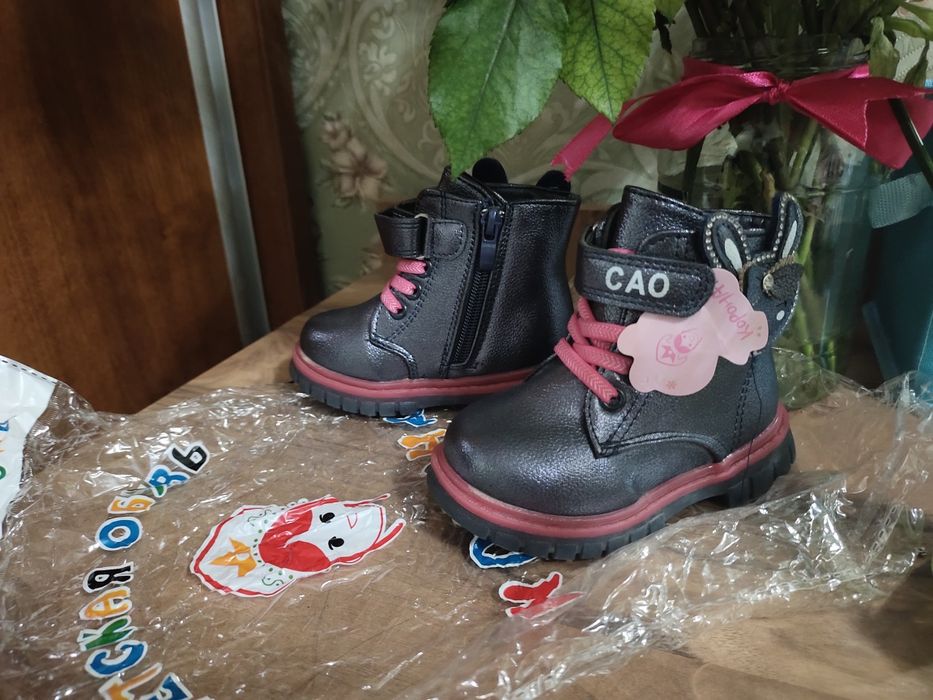 Сапожки 22 размер фирма российская Корона с мехом утеплённый