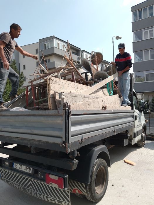 Transport moloz, mobila veche, debarasare, transport nisip, pietriș