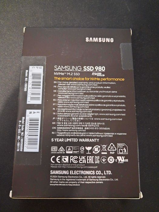 SSD Samsung 980 M.2 500GB