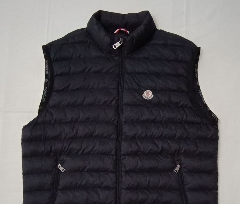 Moncler Down Puffer Vest пухен елек XL черна пухенка грейка