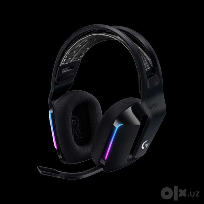 Logitech G733 Lightspeed Wireless RGB Black simsiz geymerlar garnitura
