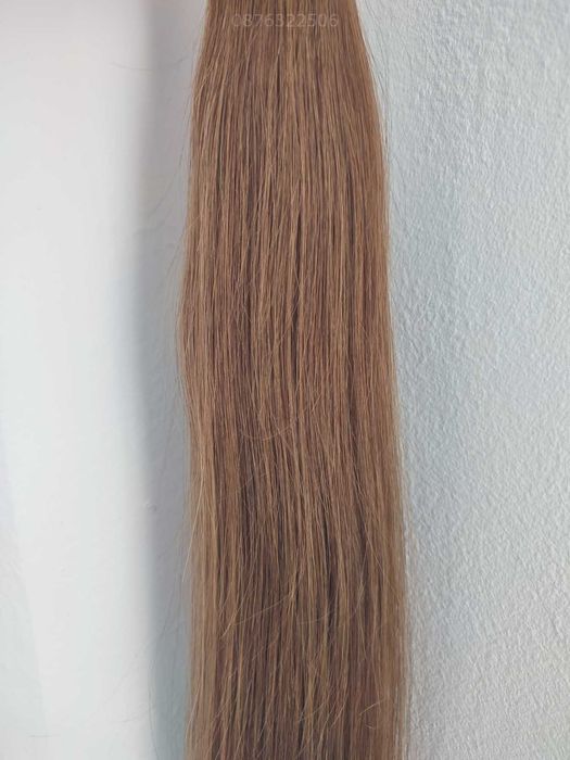 100% естествена/виетнамска коса за удължаване/екстеншъни, 55/60см