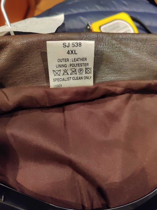 Geaca piele naturala vitel barbati Maro 2XL - XXL -3XL-4XL 56-58  NOUA