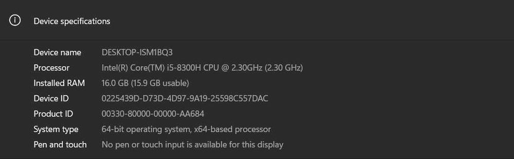 Laptop Gaming Lenovo Legion Y530 i5-8300H GTX 1050 Ti 16GB RAM SSD+HDD