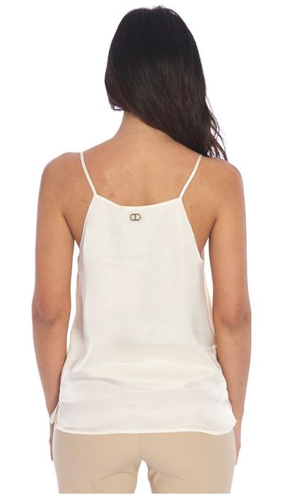 Нов топ Twinset,размер 50/XL, вискоза,релефен плат, лого