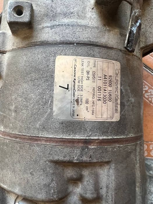 Nissan Tiida Konditsioner Kompressor