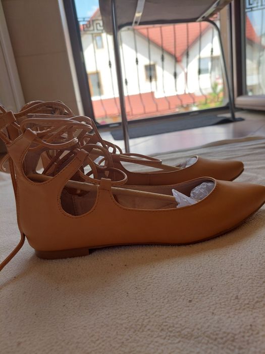 Espadrile/balerini noi, marimea 37