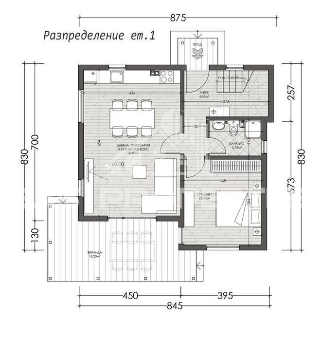 Къща в София, област-гр.Костинброд площ 156