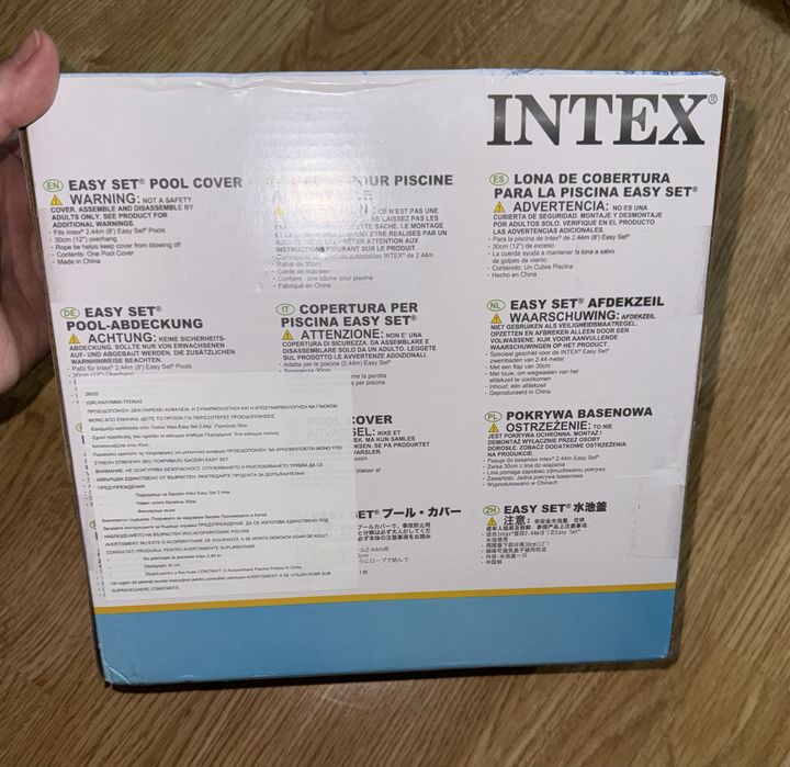Prelată pentru piscină - diametrul 244 cm - Intex