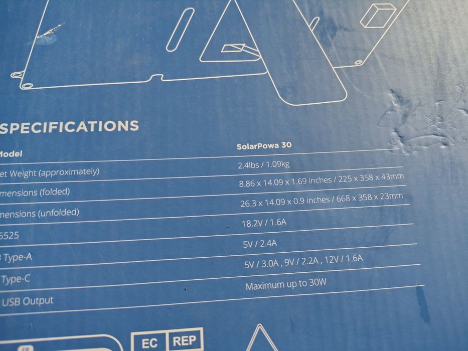 Panou solar pliabil incarcare tefon laptop 30W