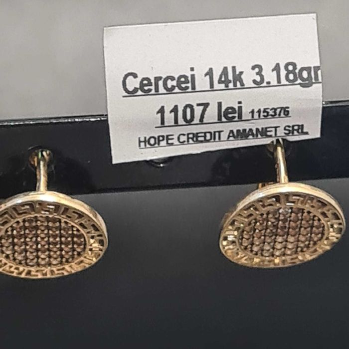 HOPE AMANET P8 Cercei de aur 14k 3.18 gr