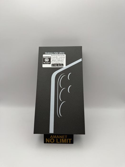 Samsung S26 Ultra 512GB NOU / Sigilat Factura si Garantie 2Ani , AMANET NO LIMIT.