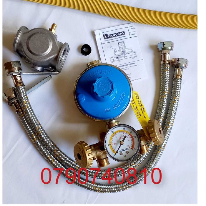 Kit complet cu 2,3,4 butelii GPL 80L pt racordare la centrala termica