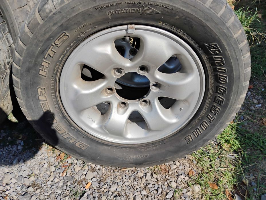 4 бр гуми с алуминиеви джанти 15" 6х139.7х108 Мицубиши Паджеро, Нисан