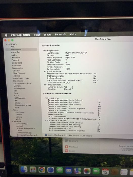 Macbook pro 2020 i5 ca nou -2000 ron