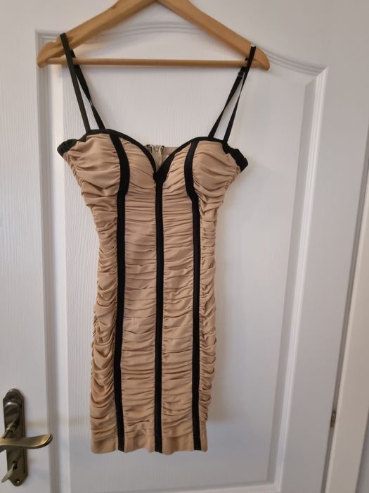 Rochie club Mexton 36 S superba bej push up