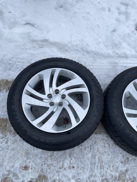 Roti complete Land Rover cu cauciucuri de iarna Dunlop