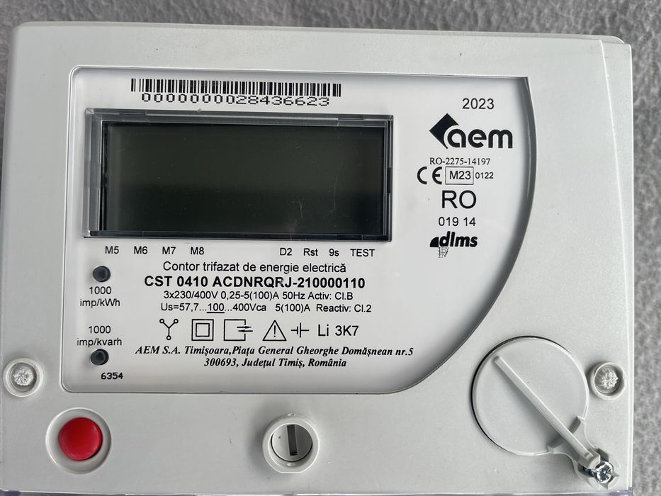Contor electronic trifazat AEM CST0410 bidirectional