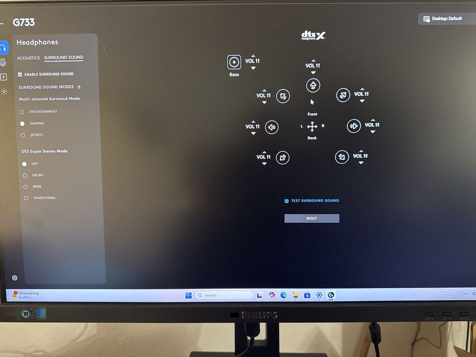 Casti Gaming wireless Logitech G733 ultrausoare Lightsync Rgb