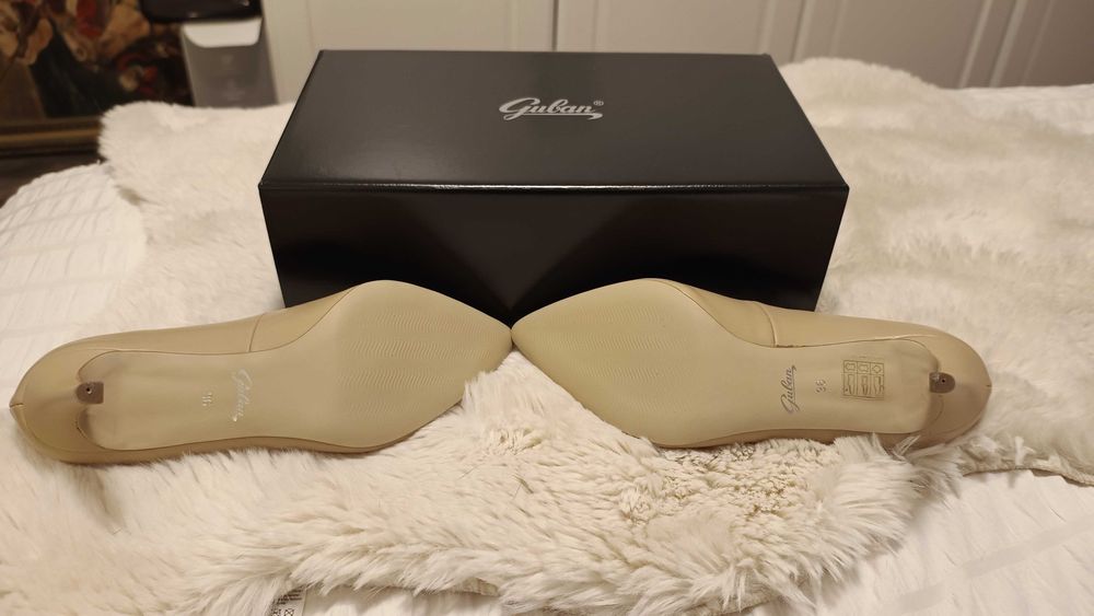 Pantofi Guban noi, piele