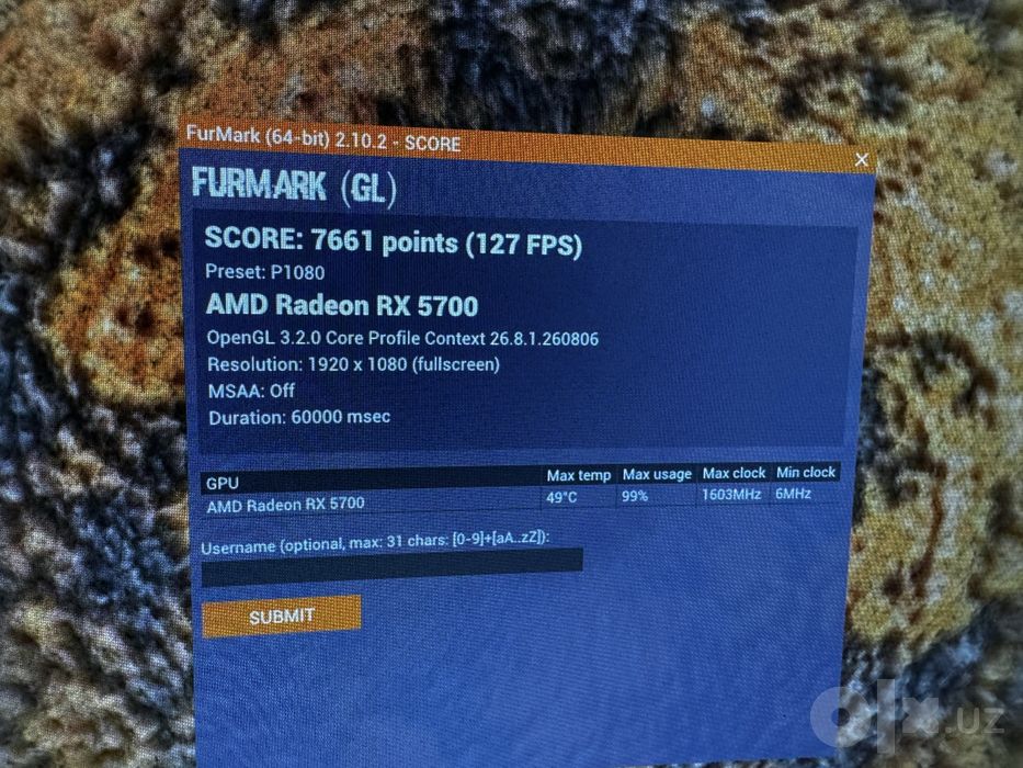 Asus Tuf rx5700 8GB OC