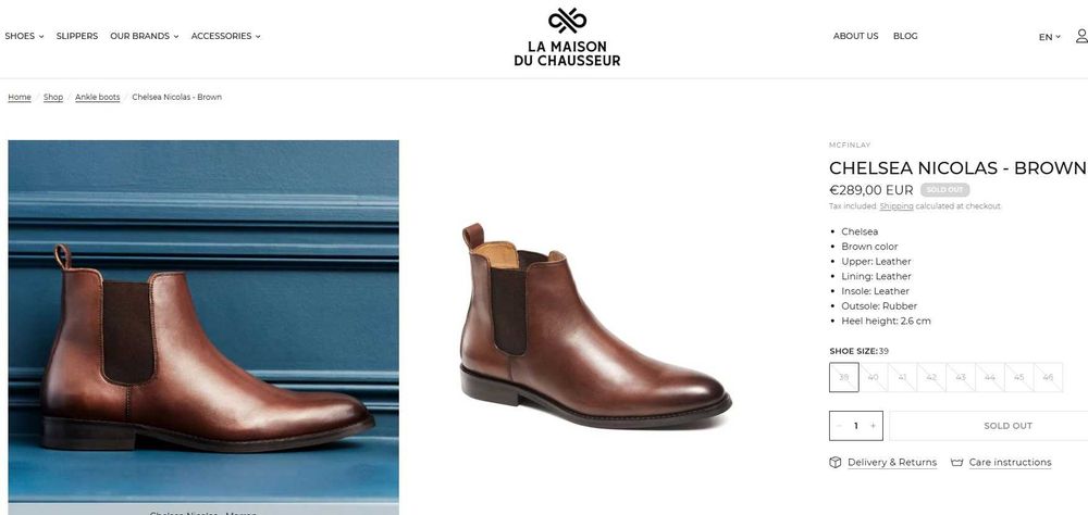 Ghete chelsea de lux plain toe La Maison Du Ch. NOI piele naturala