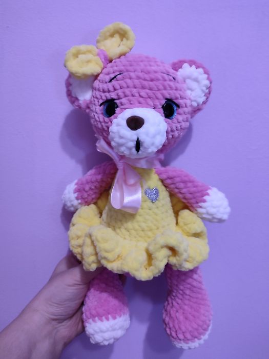 Ръчно изработена плетена играчка, зайче, мече и други