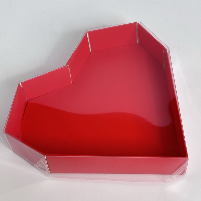 коробка для клубники в шоколаде в форме сердца