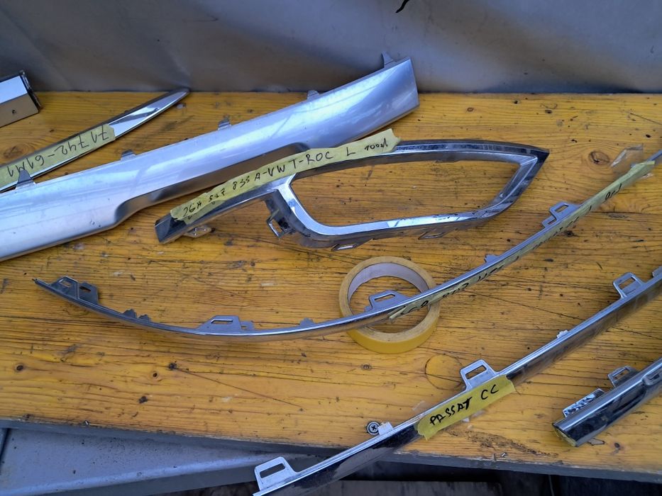 Лайсна хром Hyundai  Santa fe  VW T-'Rok Passat CC  Tiguan 2016/23г