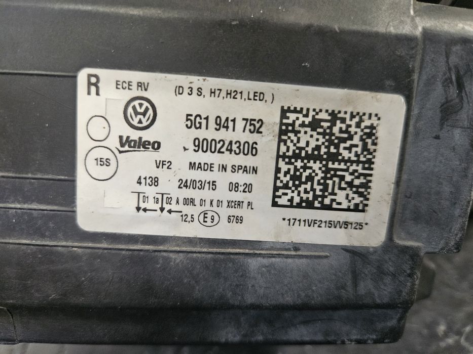 Far vw golf 7 xenon adaptiv