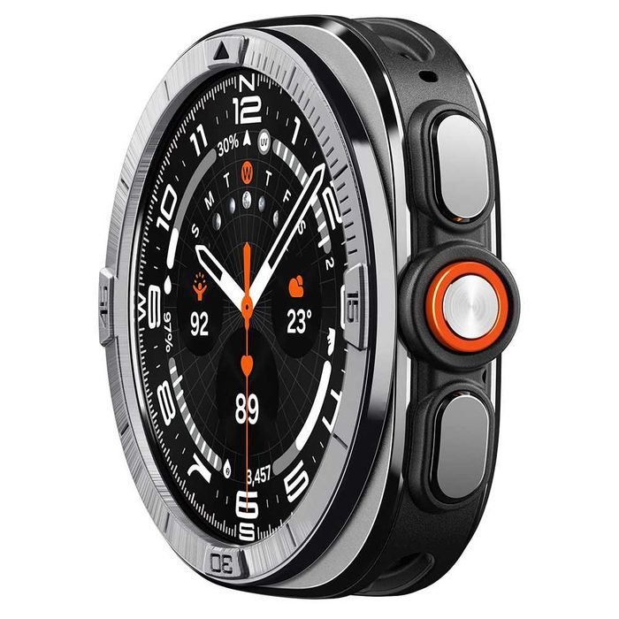 Безел Spigen Bezel Tune Pilot (ACS11616) за Samsung Galaxy Watch Ultra 2, Stainless Steel - Silver