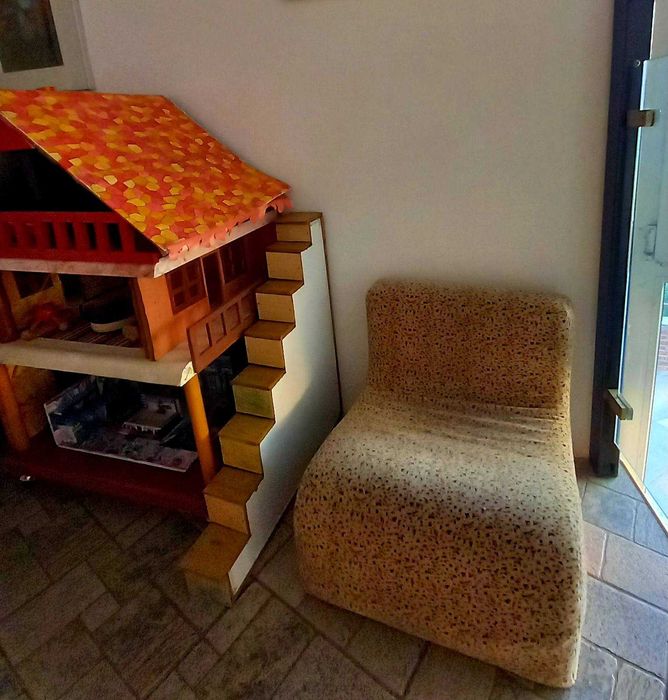 Колаж Монстърхай Дисни принцеси органайзер Виолета Фотьойл Куче Мопс