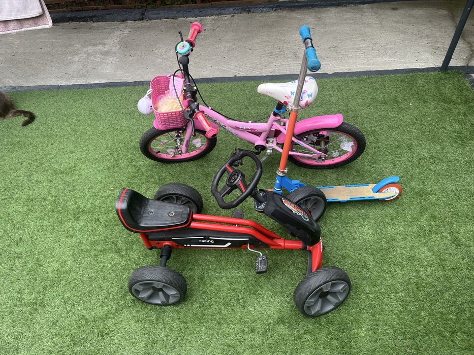 Bicicleta + trotineta+ kart cu pedale ( copii-3-7 ani )
