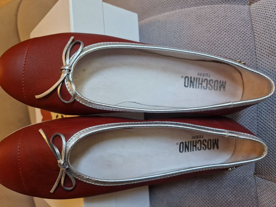 Balerini Moschino piele naturala