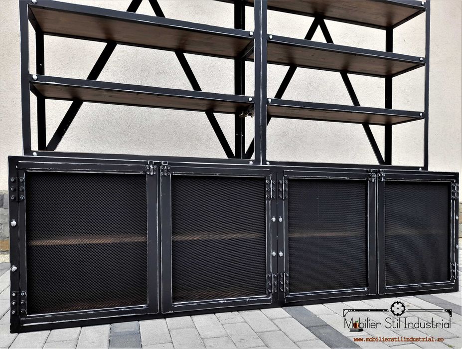 Raft dressing cu comoda stil industrial