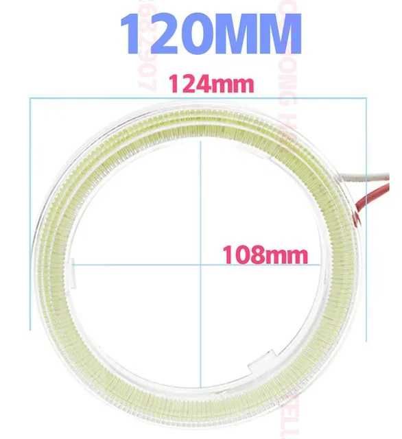 Kit Inele ANGEL EYES Cob ALB  120mm-110mm-100mm-90mm -80mm-70mm-60mm