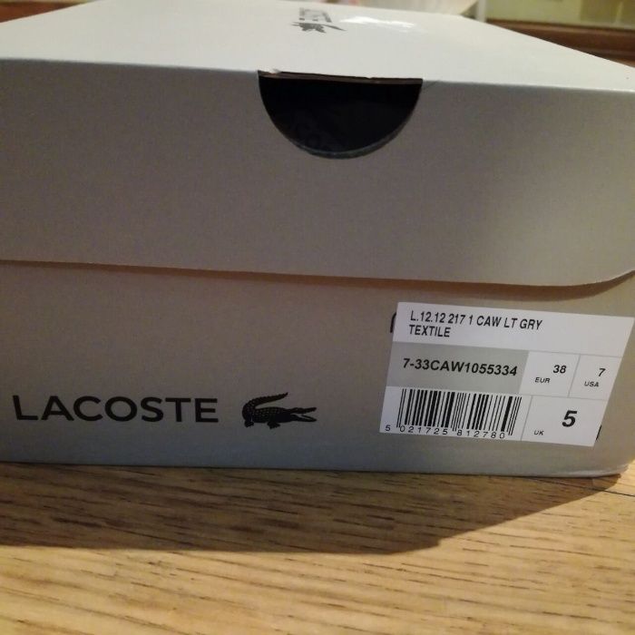 Сникерсы Lacoste. Новые!